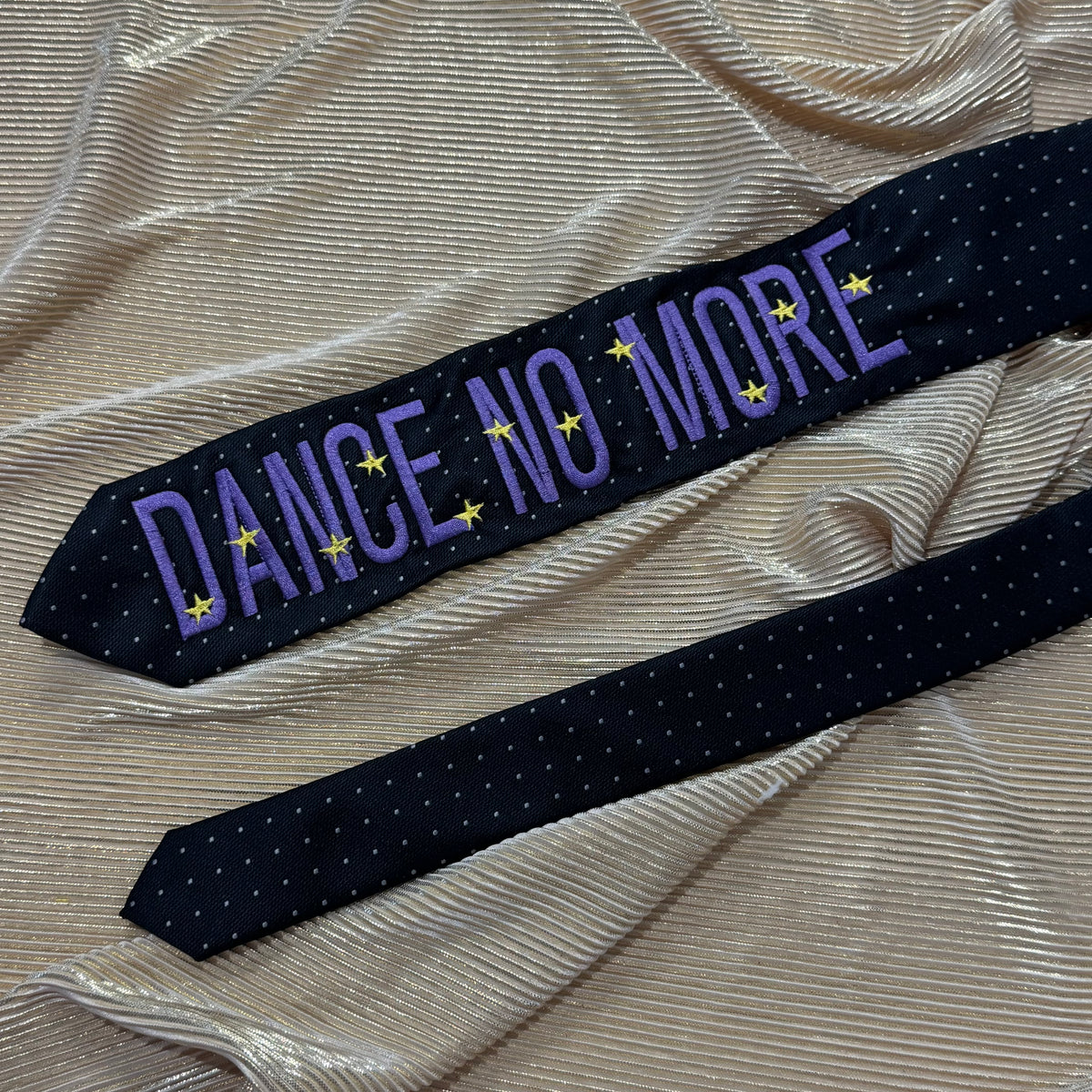 Dance no more Pre-made Embroidered Tie