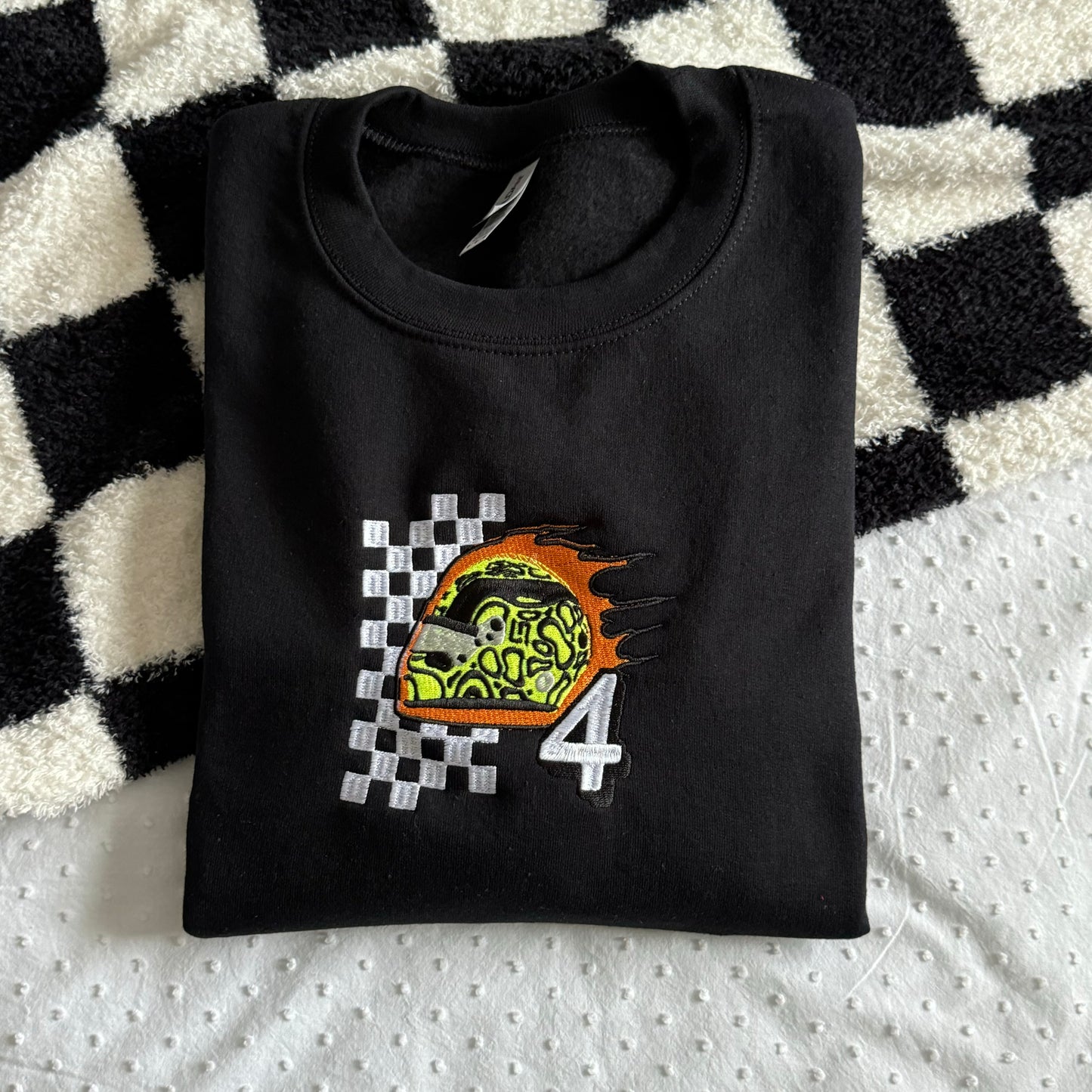 Lando Norris Helmet Embroidered Sweatshirt