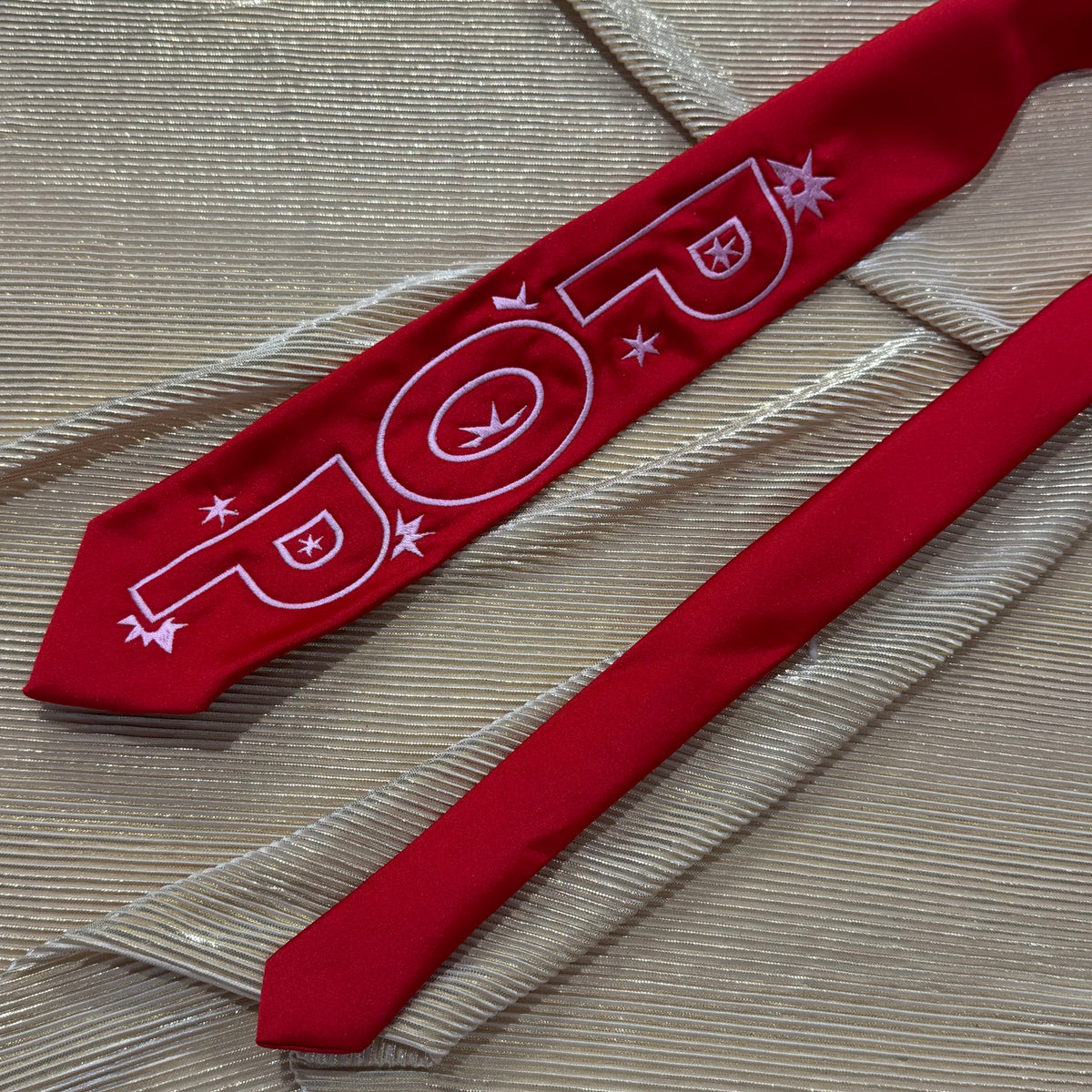 Pop Pre-made Embroidered Tie