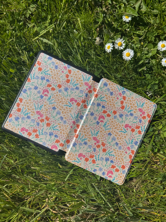 Off-White Multi Coloured Floral Kindle Case