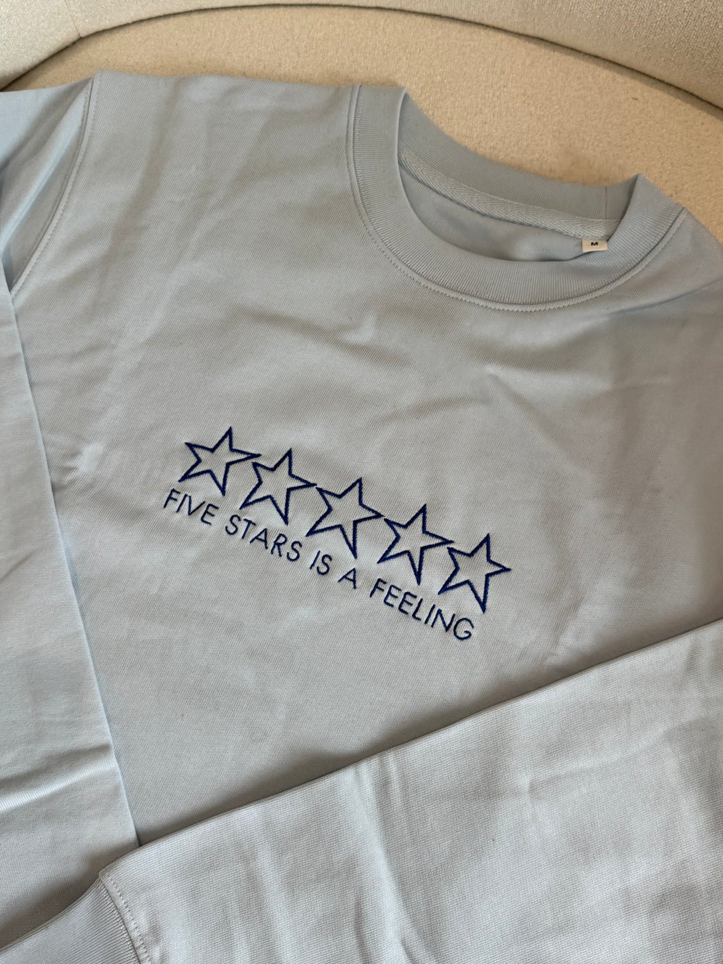 Five Stars is a Feeling Embroideried Sweatshirt (Pre-made Clearance)