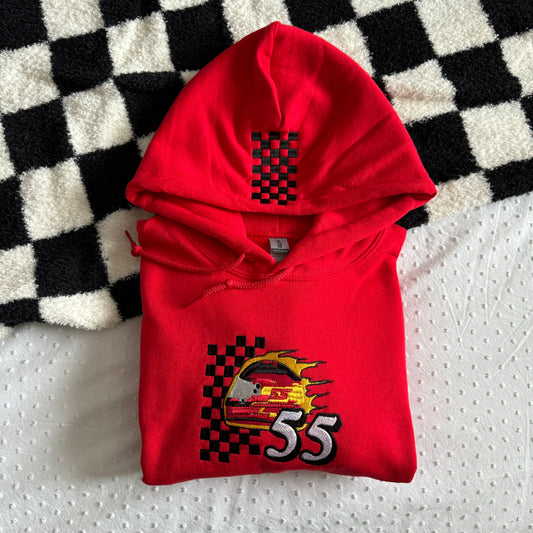 Carlos Sainz Helmet Embroidered Hoodie