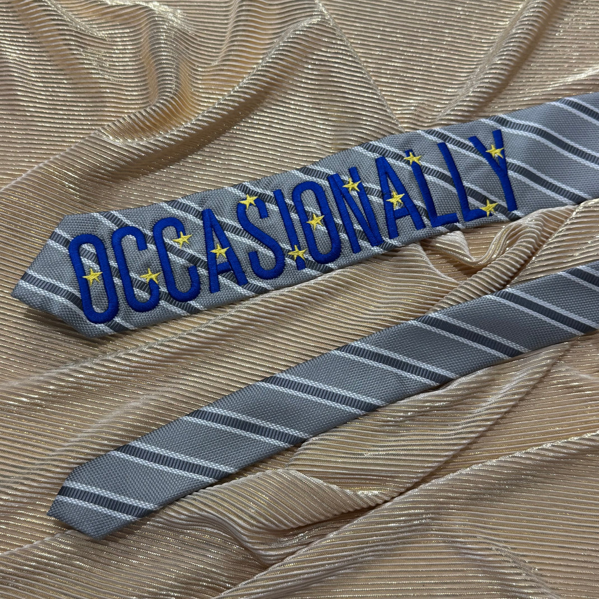 Occasionally Pre-made Embroidered Tie