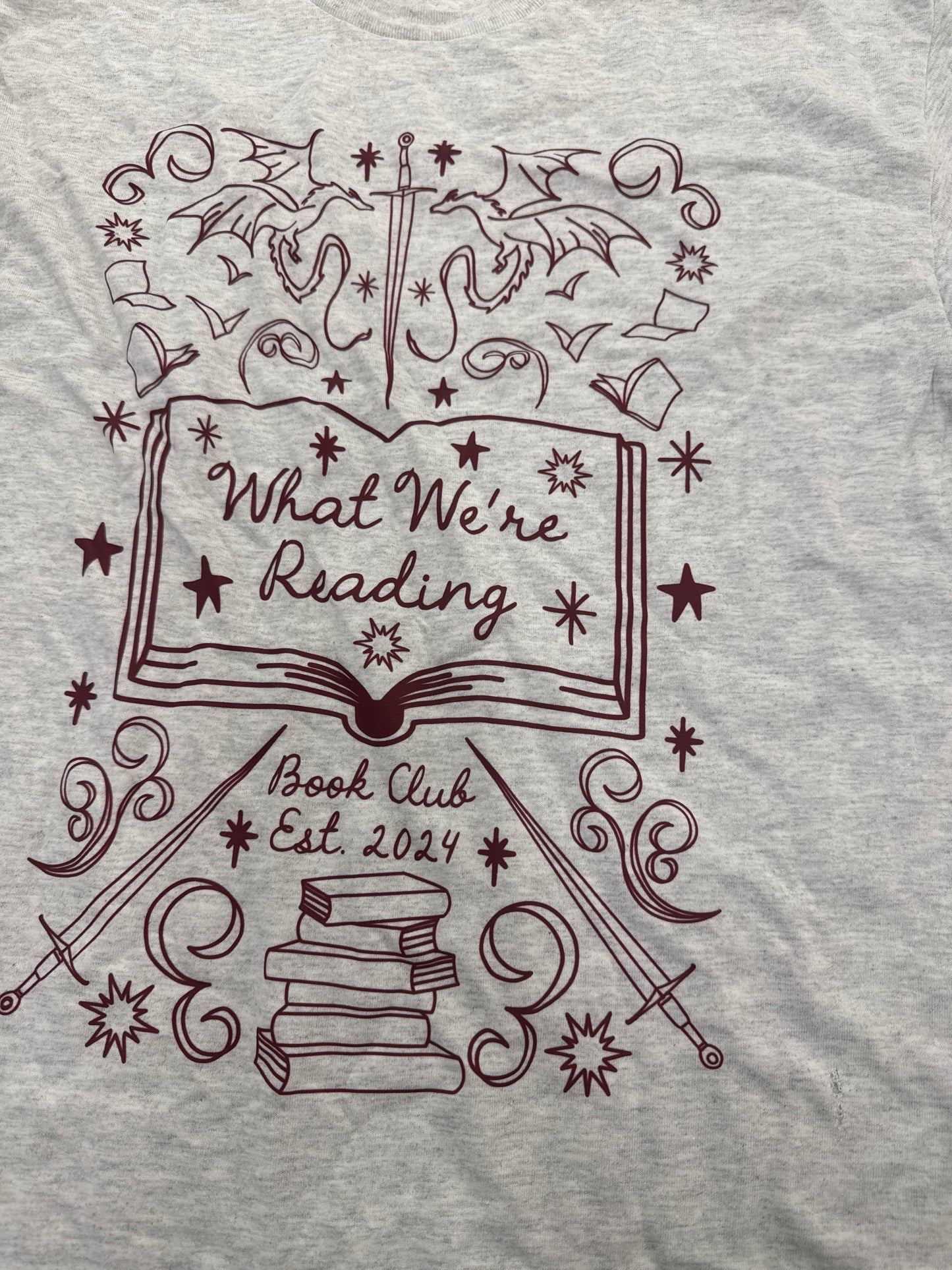 *SAMPLE SALE* What We're Reading Book Club T-shirt