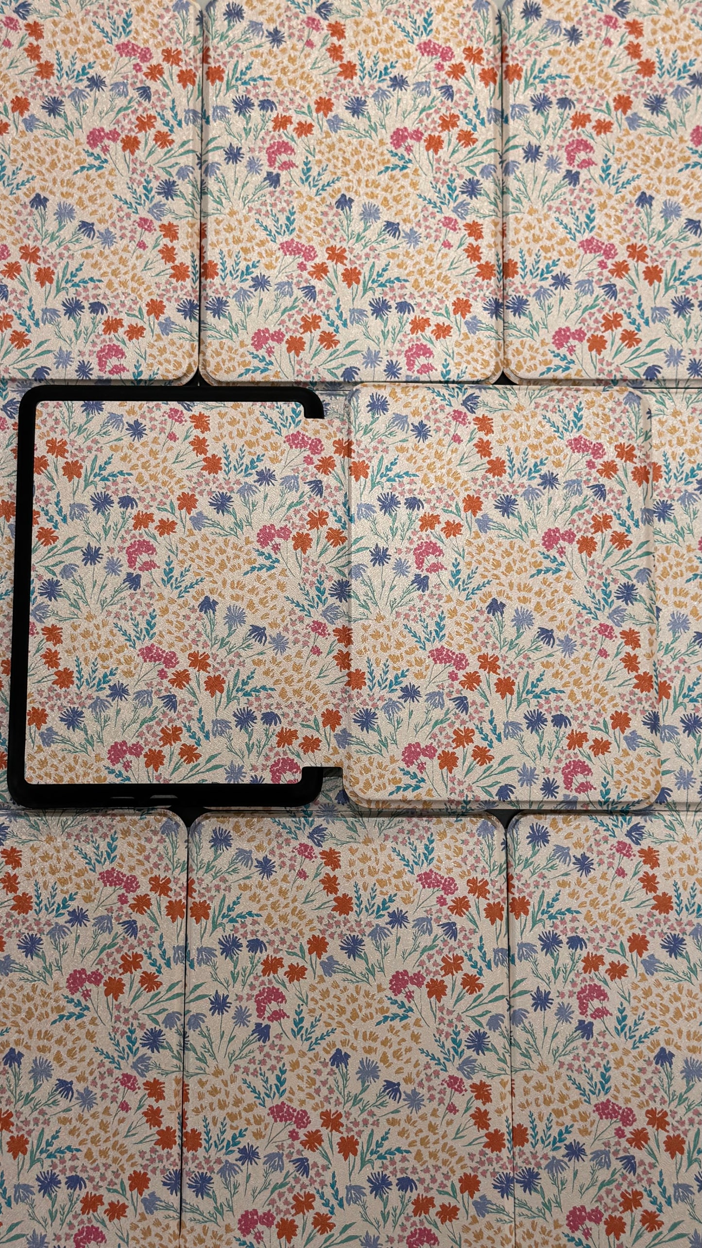Off-White Multi Coloured Floral Kindle Case