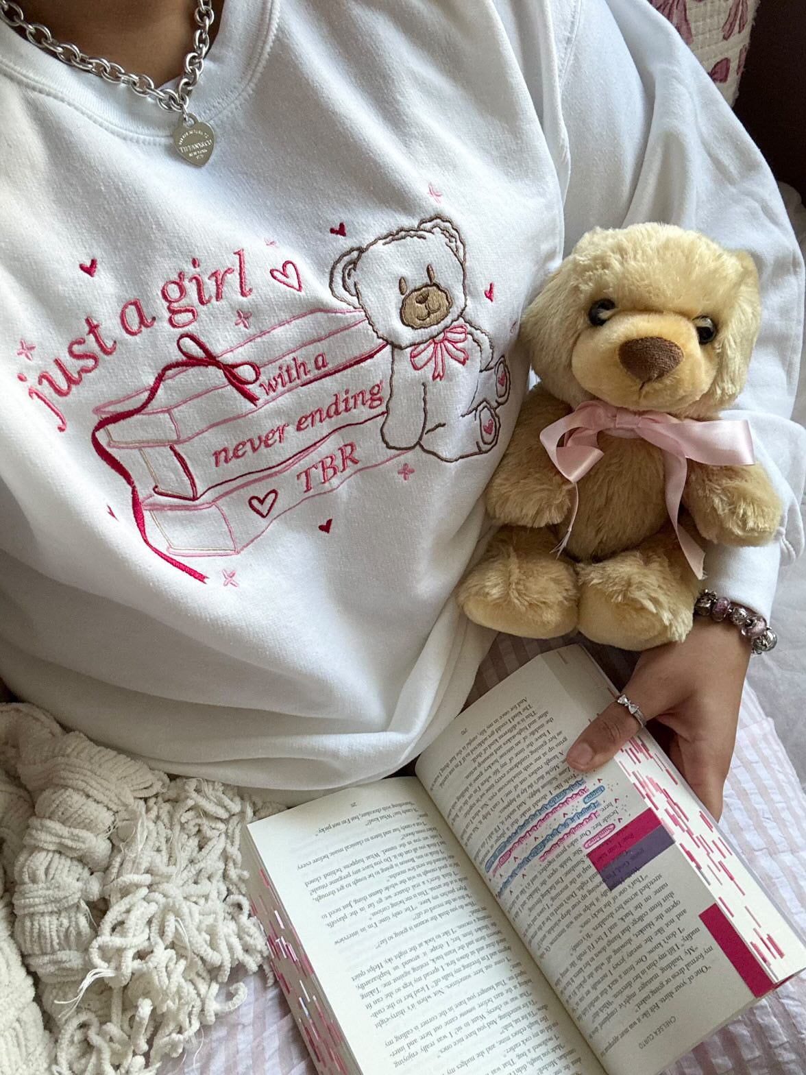 Never Ending TBR Embroidered Sweatshirt