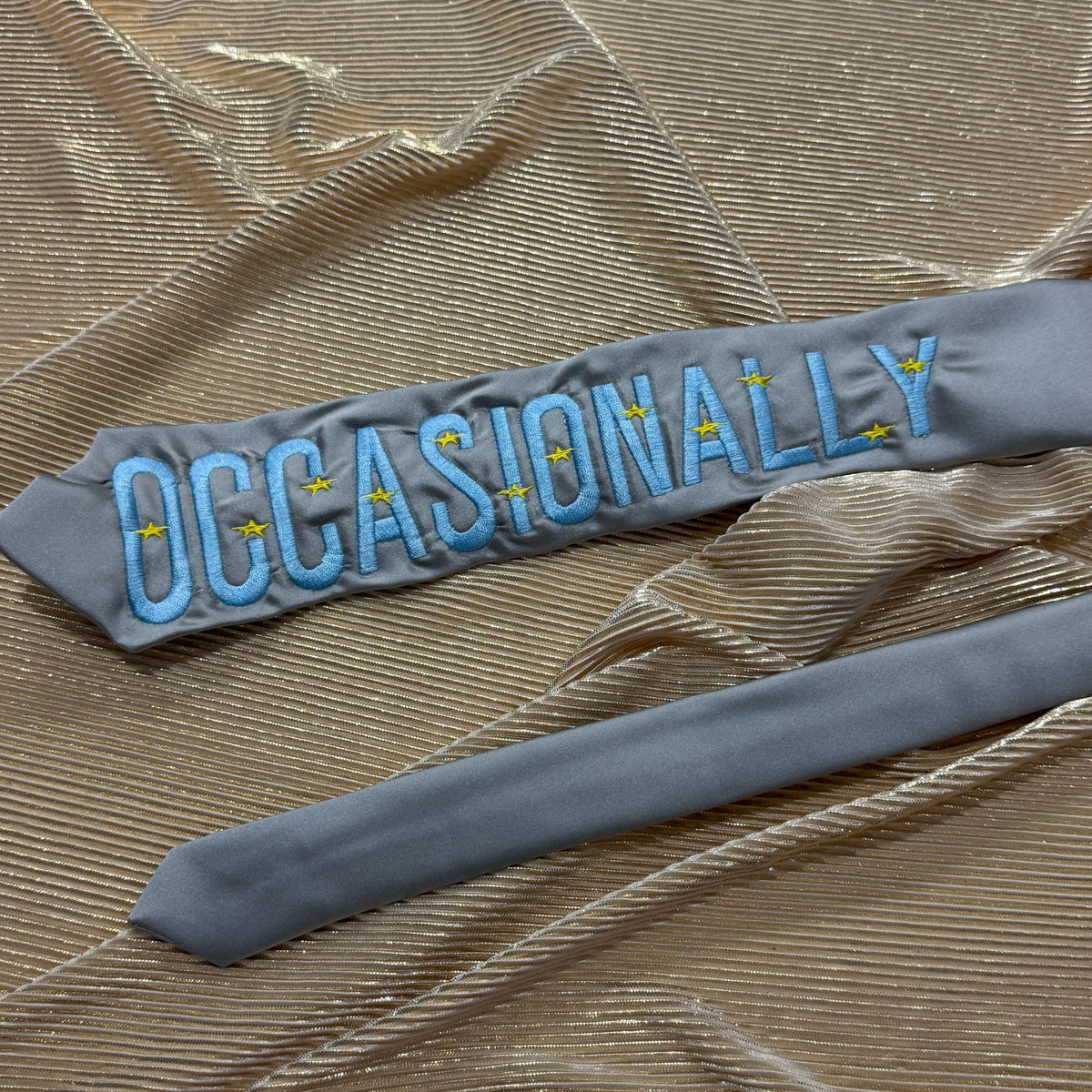 Occasionally Pre-made Embroidered Tie