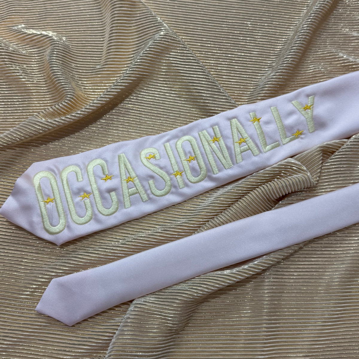 Occasionally Pre-made Embroidered Tie
