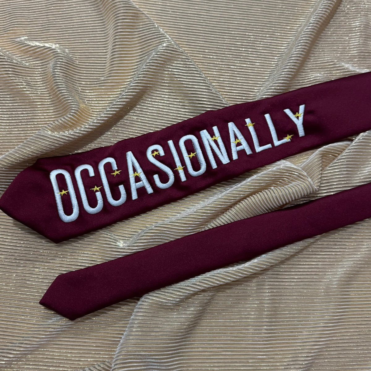 Occasionally Pre-made Embroidered Tie