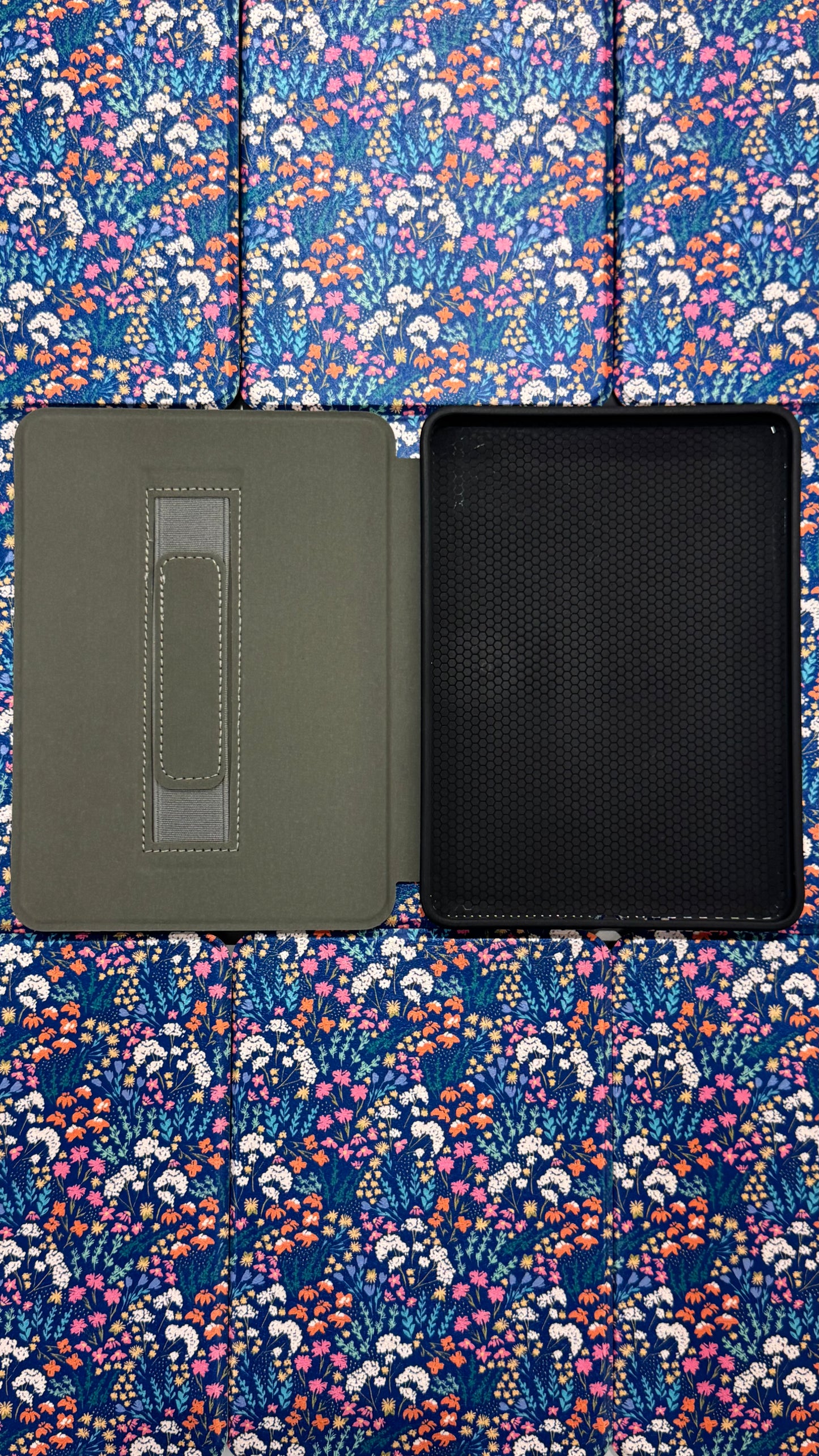 Navy Floral Kindle Case