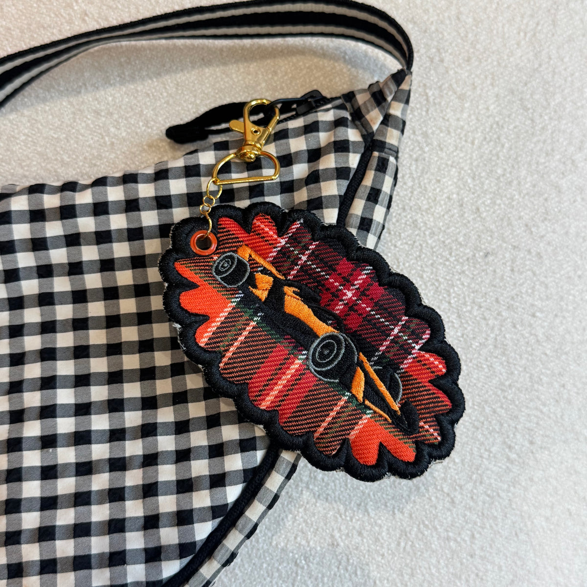 McLaren F1 Car Embroidered Bag Charm