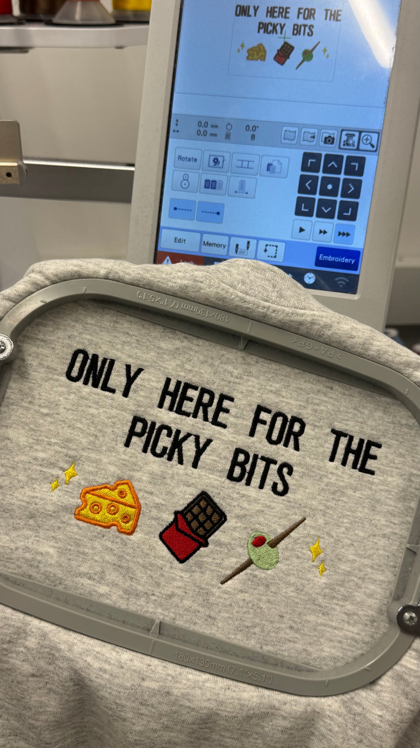 Only here for the picky bits Christmas Jumper