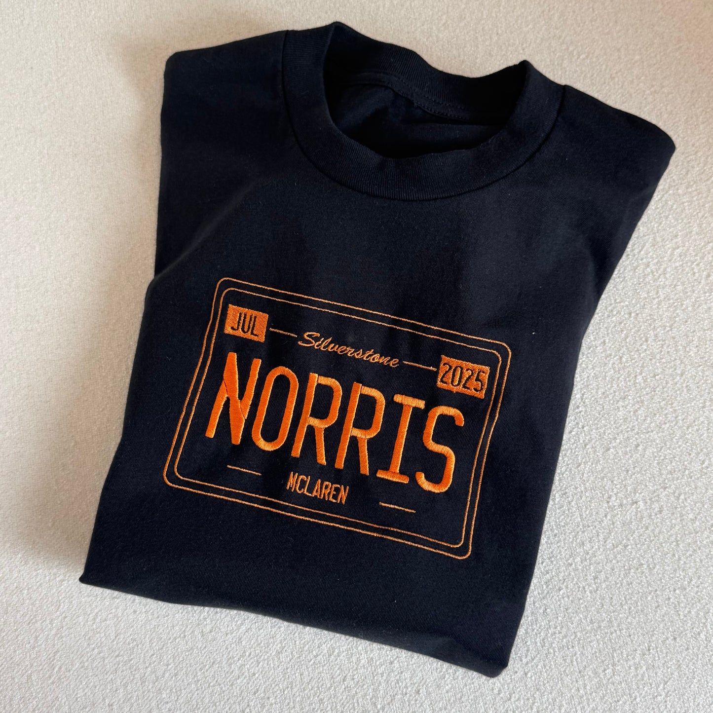 Lando Norris Silverstone 2025 Embroideried T-Shirt (Pre-made Clearance)