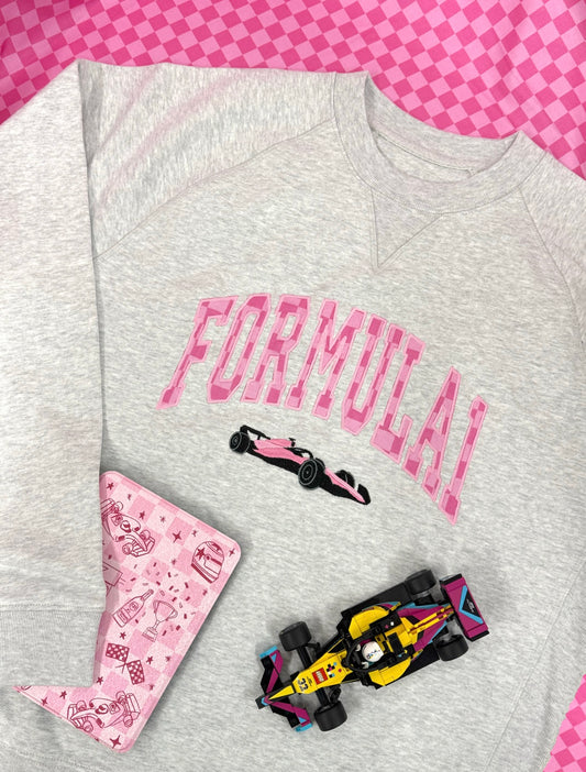 Formula 1 Oversized Embroidered Sweatshirt