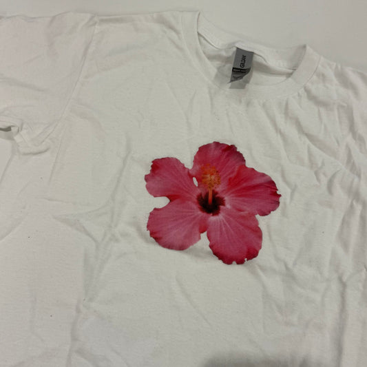 Hibiscus Flower T-shirt (Pre-Made Clearance)
