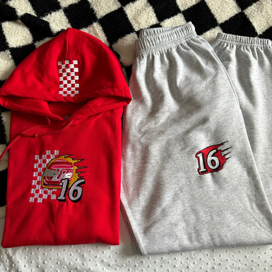 Charles Leclerc Helmet Hoodie Bundle