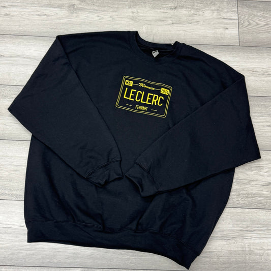 Charles Leclerc Monaco License Plate Sweatshirt (Pre-made Clearance)