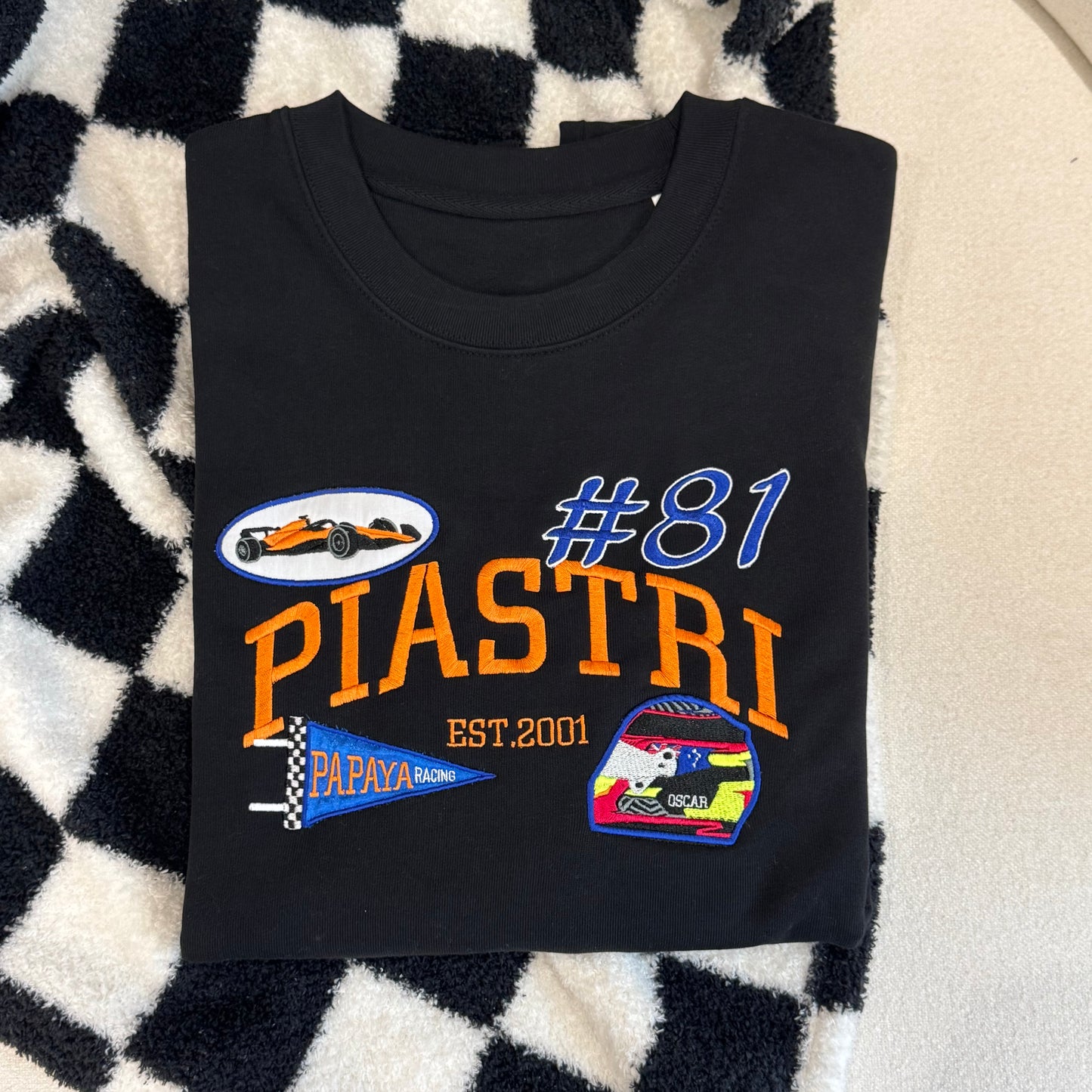 Oscar Piastri Patchwork Embroidered Sweatshirt