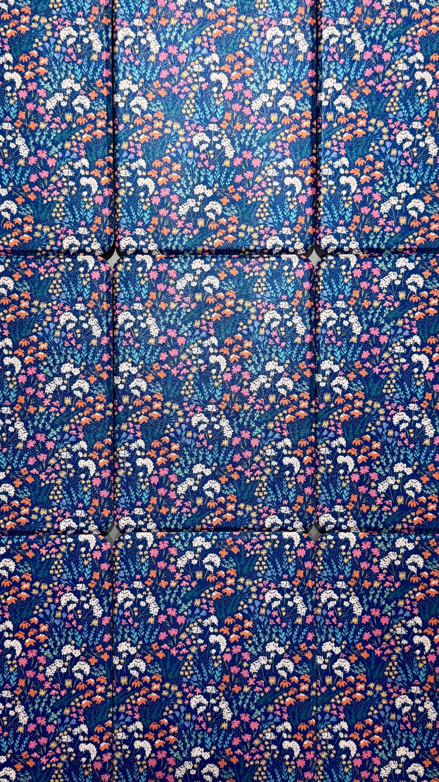 Navy Floral Kindle Case