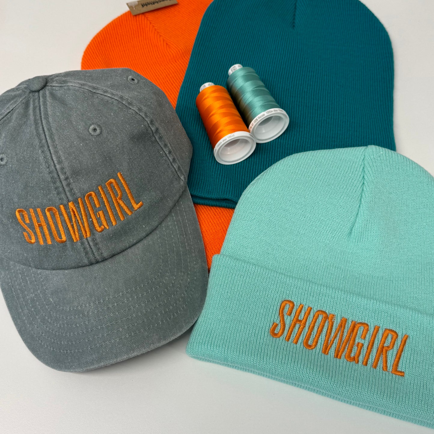 Showgirl Embroidered Beanie
