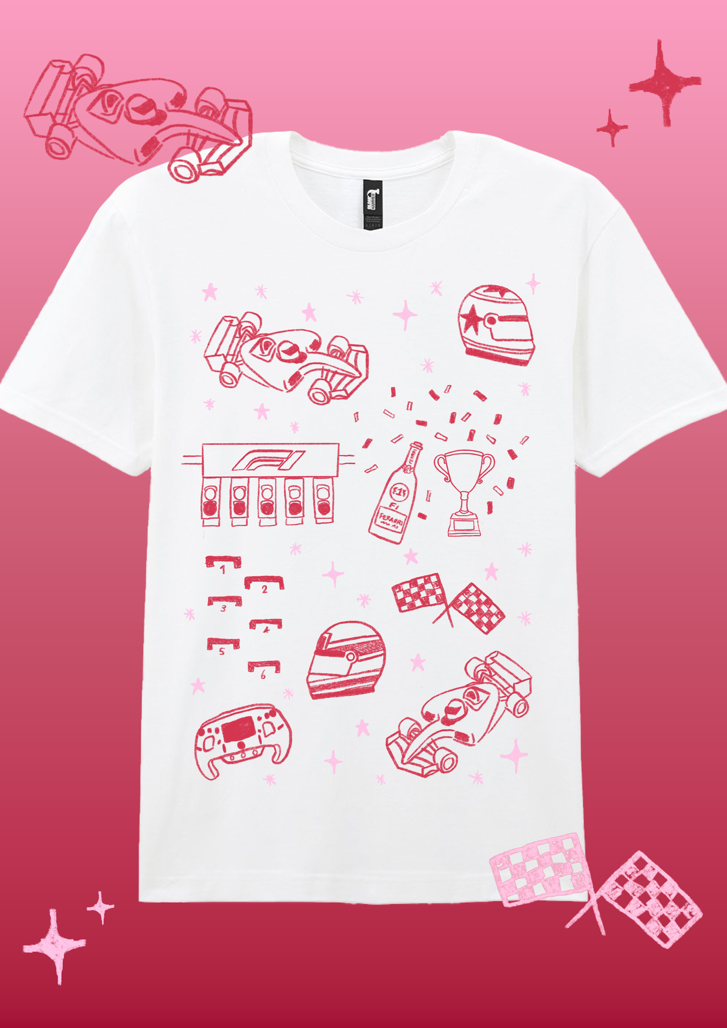 F1 doodle T-shirt