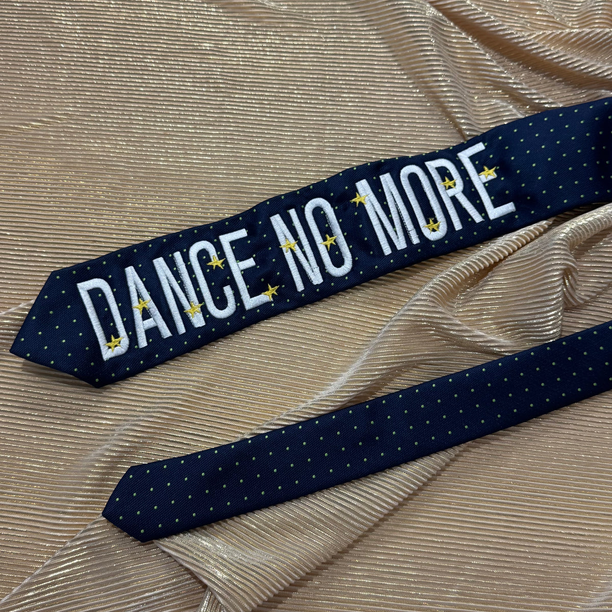 Dance no more Pre-made Embroidered Tie
