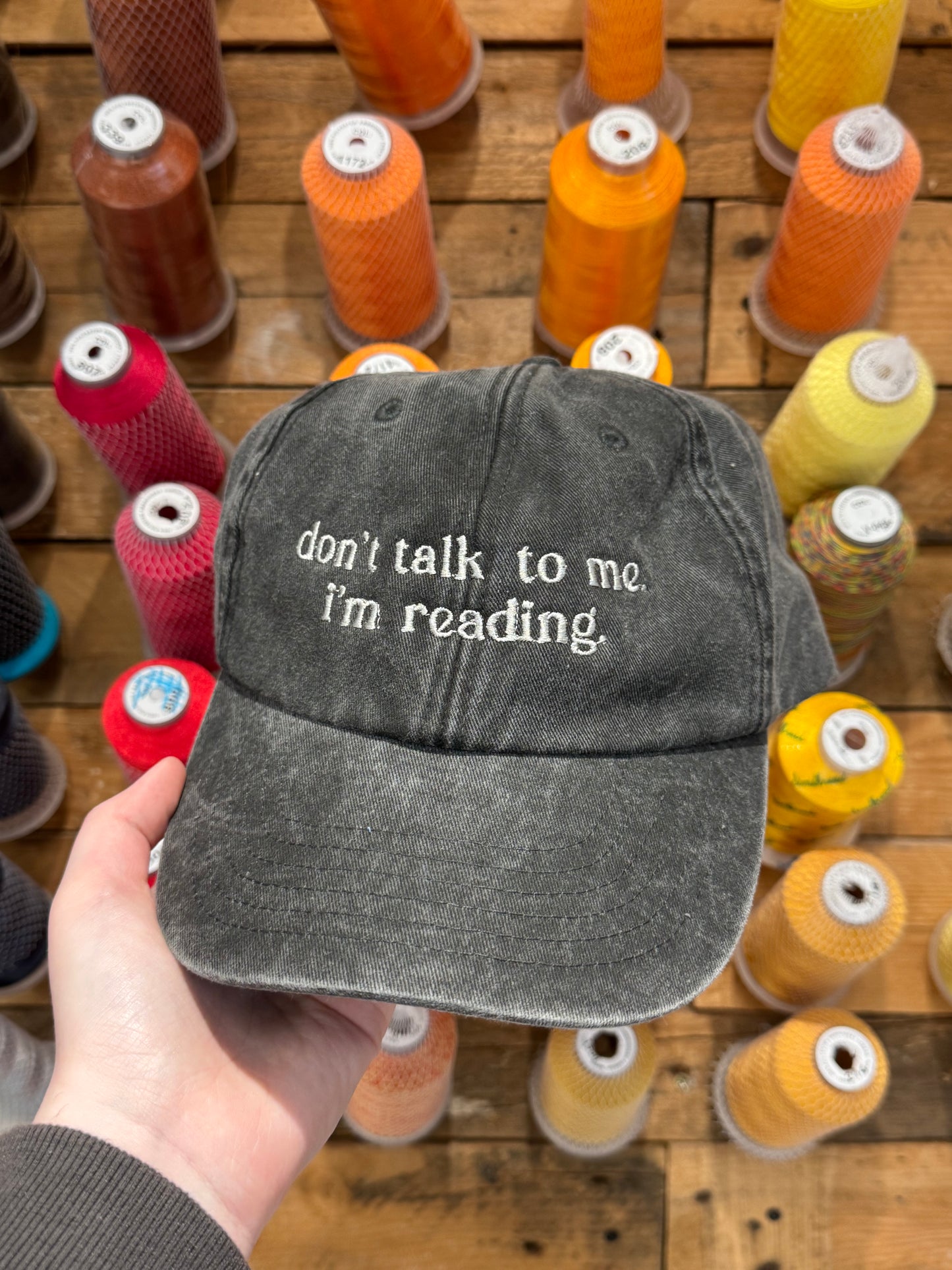 *PRE-MADE* Don’t talk to me I’m Reading Cap