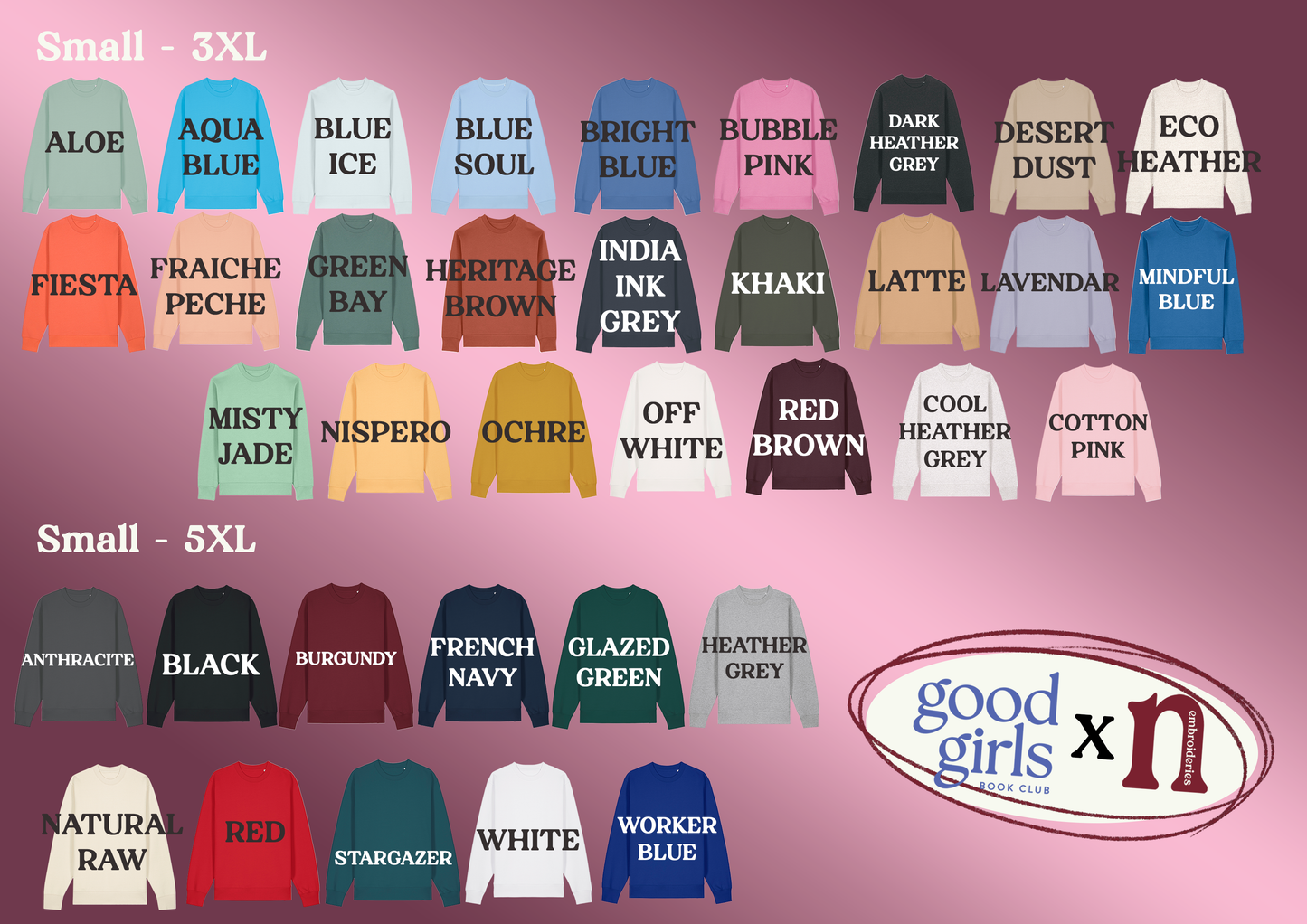 Fantasy Stamps Embroidered Sweatshirt