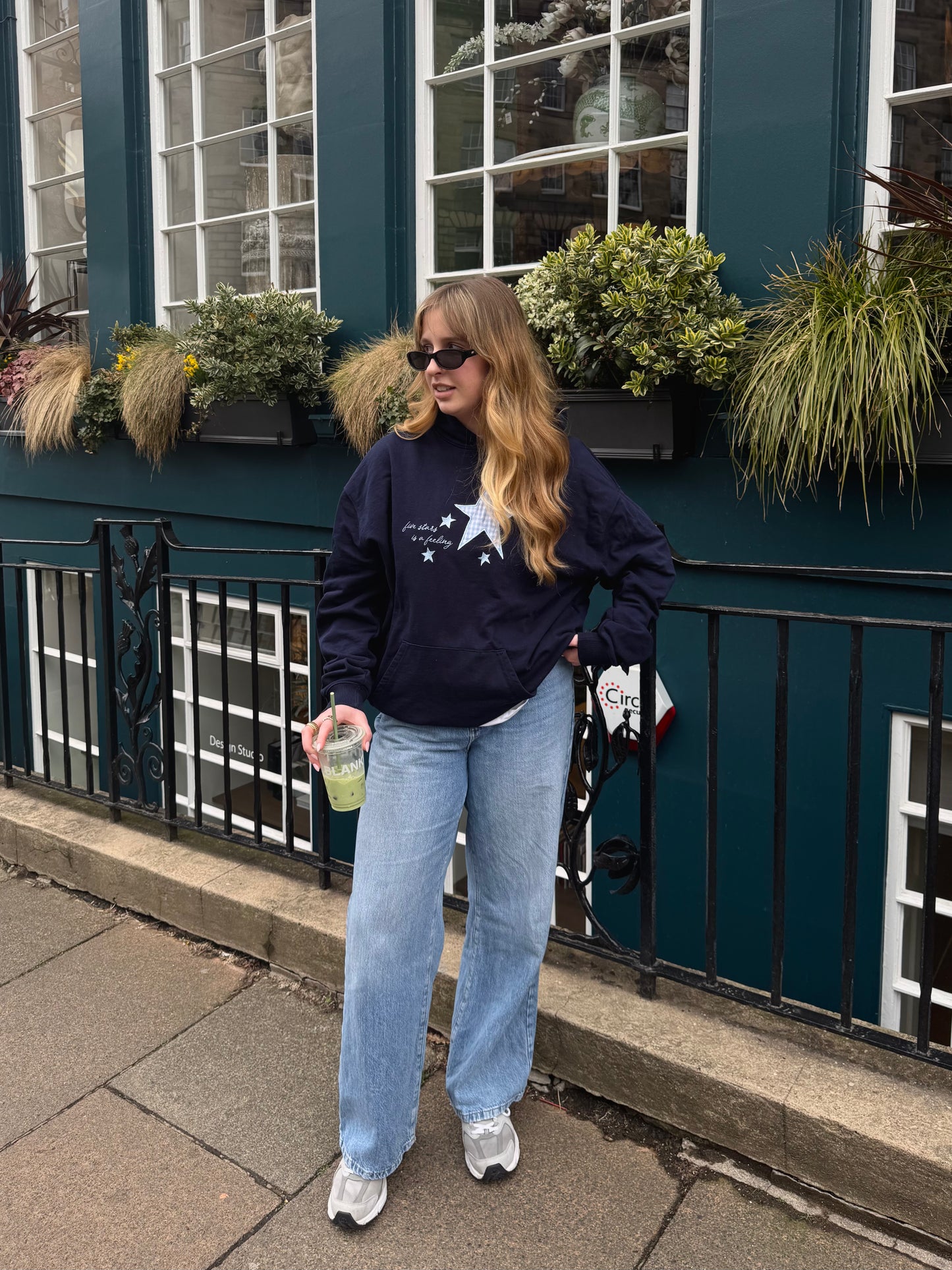 Five Stars is a Feeling Embroidered Hoodie