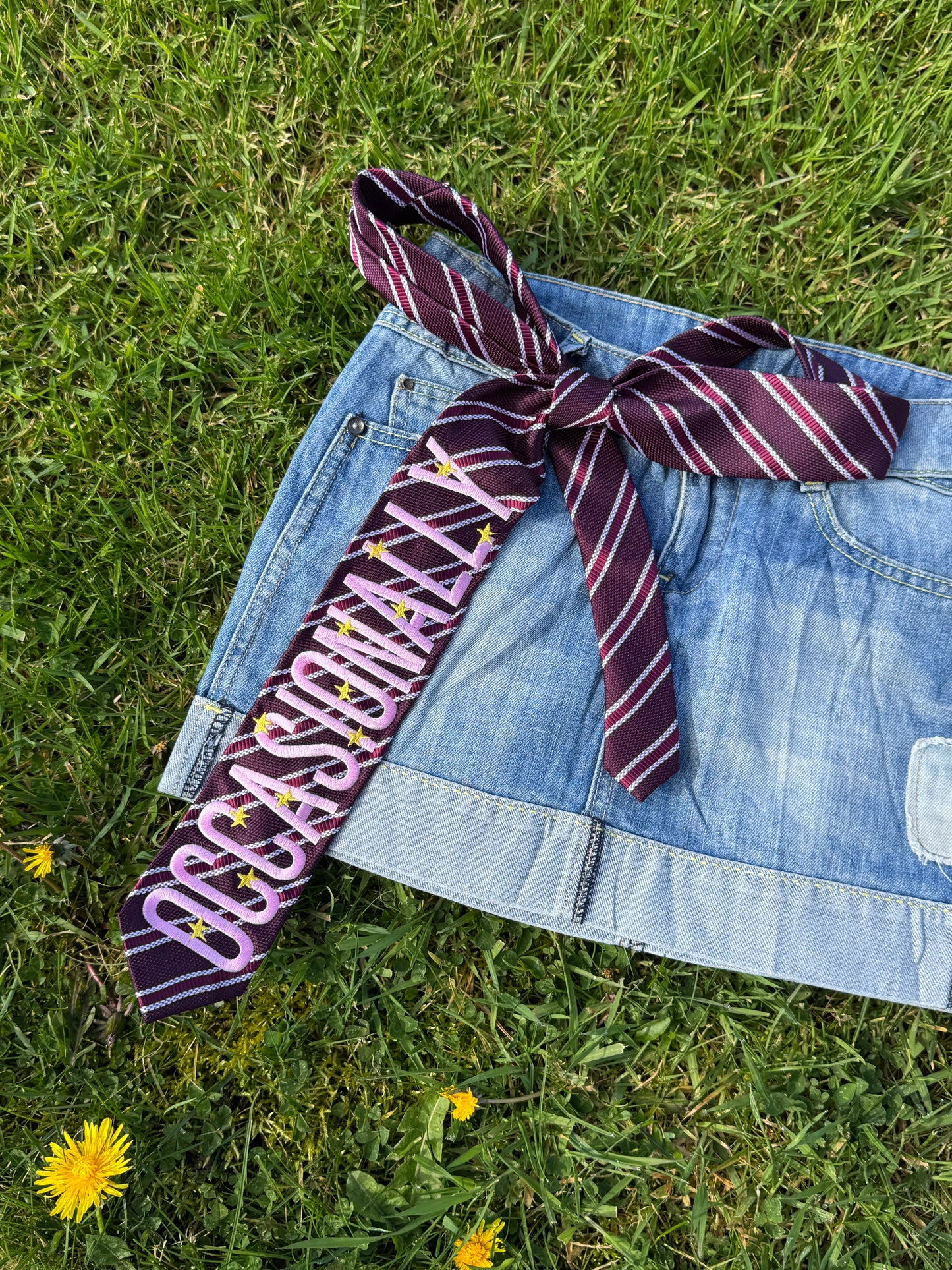 Embroidered Occasionally Tie Belt