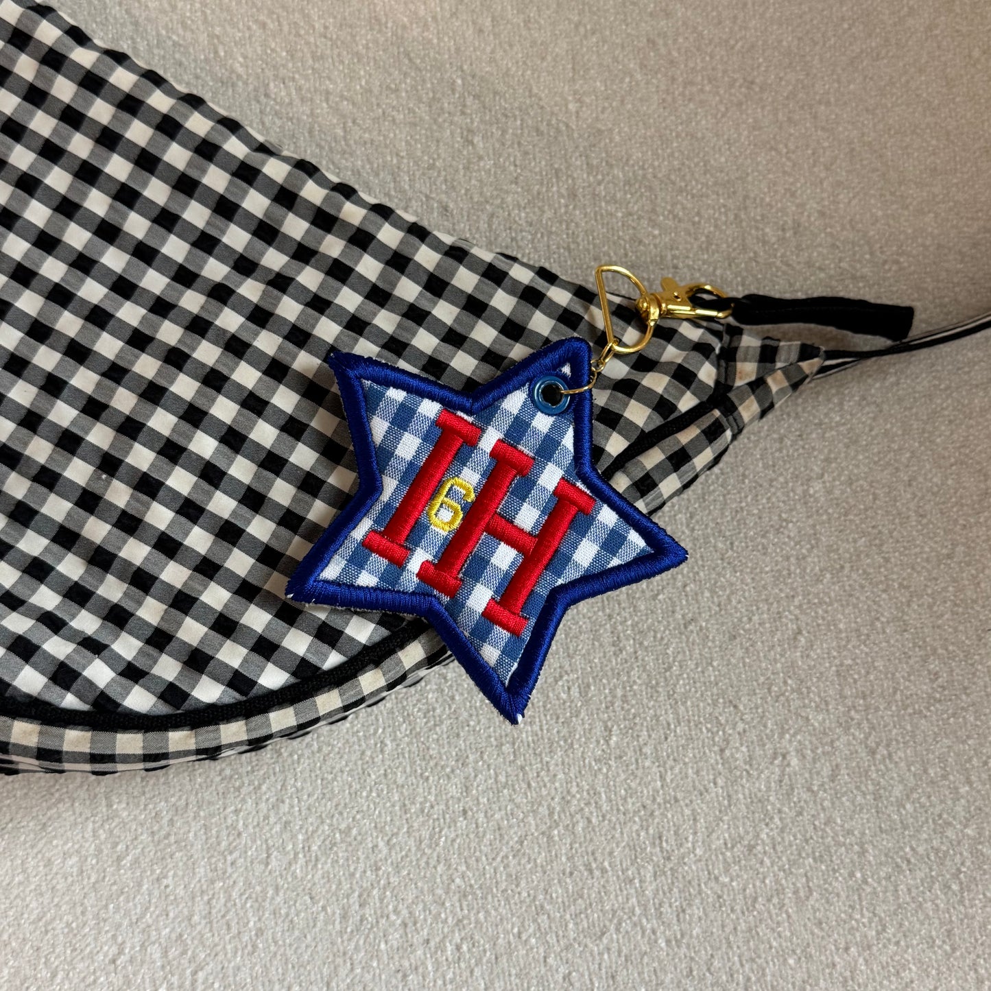 Isack Hadjar 6 Embroidered Bag Charm