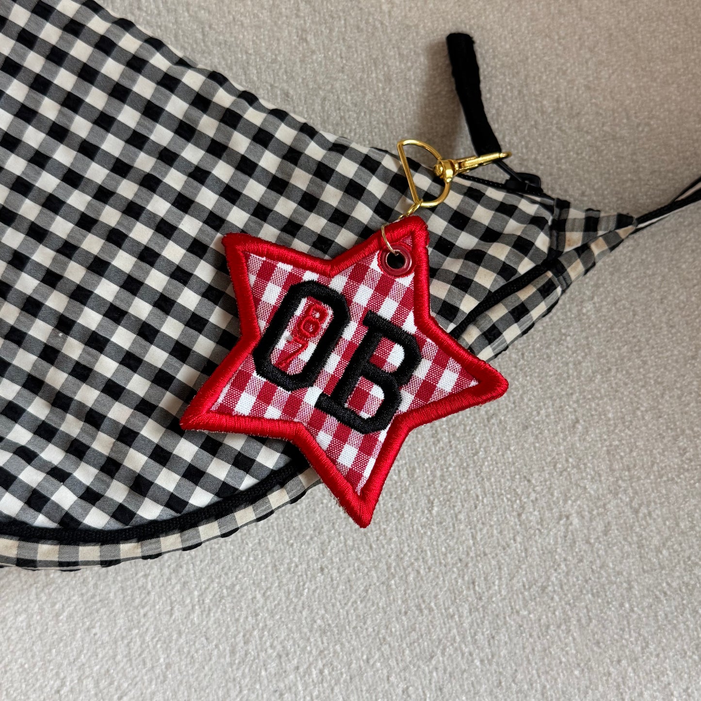 Oliver Bearman 87 Embroidered Bag Charm
