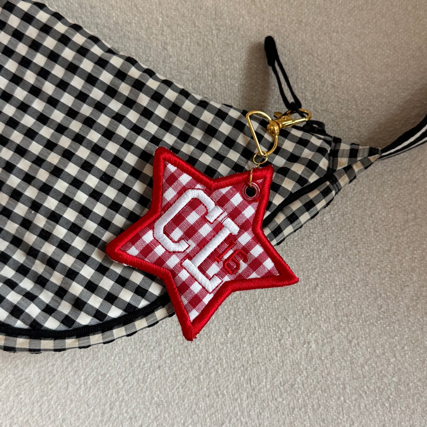 Charles Leclerc 16 Embroidered Bag Charm