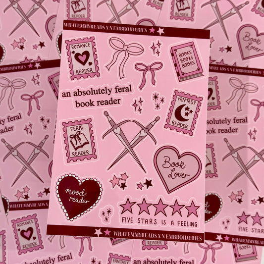 What Emmy Reads Sticker Sheet