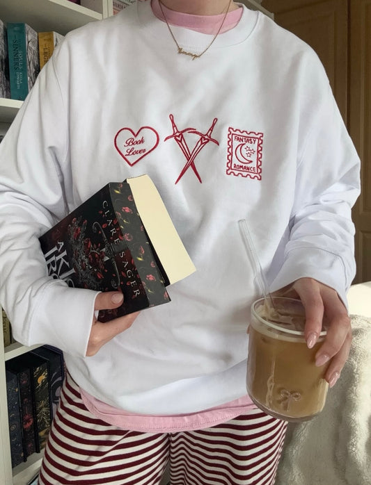 Sticker Embroidered Sweatshirt