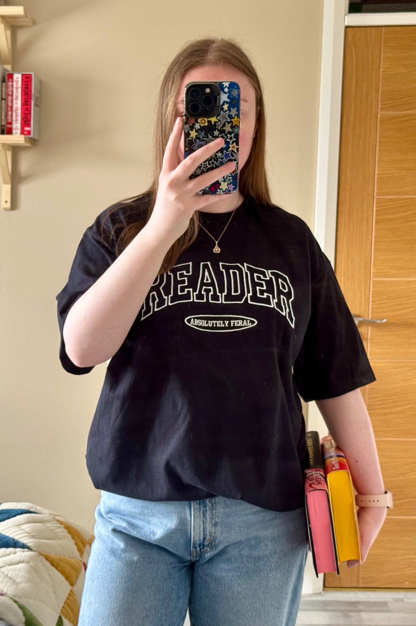 Reader Embroidered T-shirt