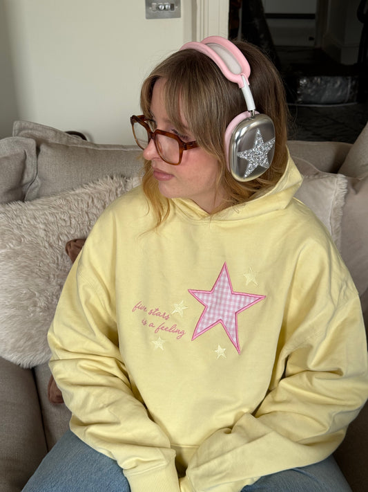 Five Stars is a Feeling Embroidered Hoodie