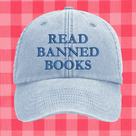Read banned books Embroidered Cap