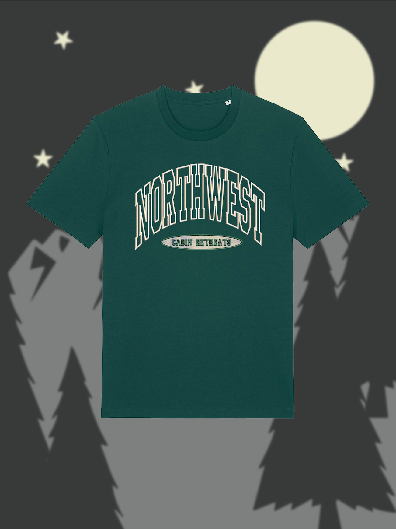 Northwest Cabin Retreats Embroidered Sweatshirt and T-shirt