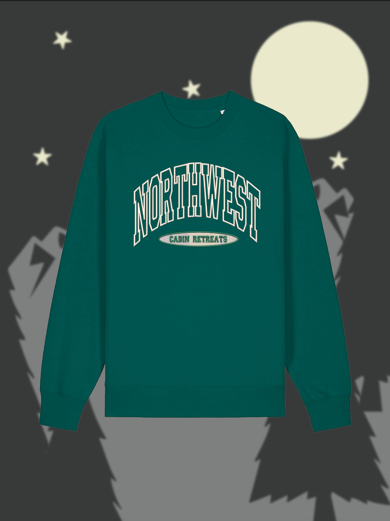 Northwest Cabin Retreats Embroidered Sweatshirt and T-shirt