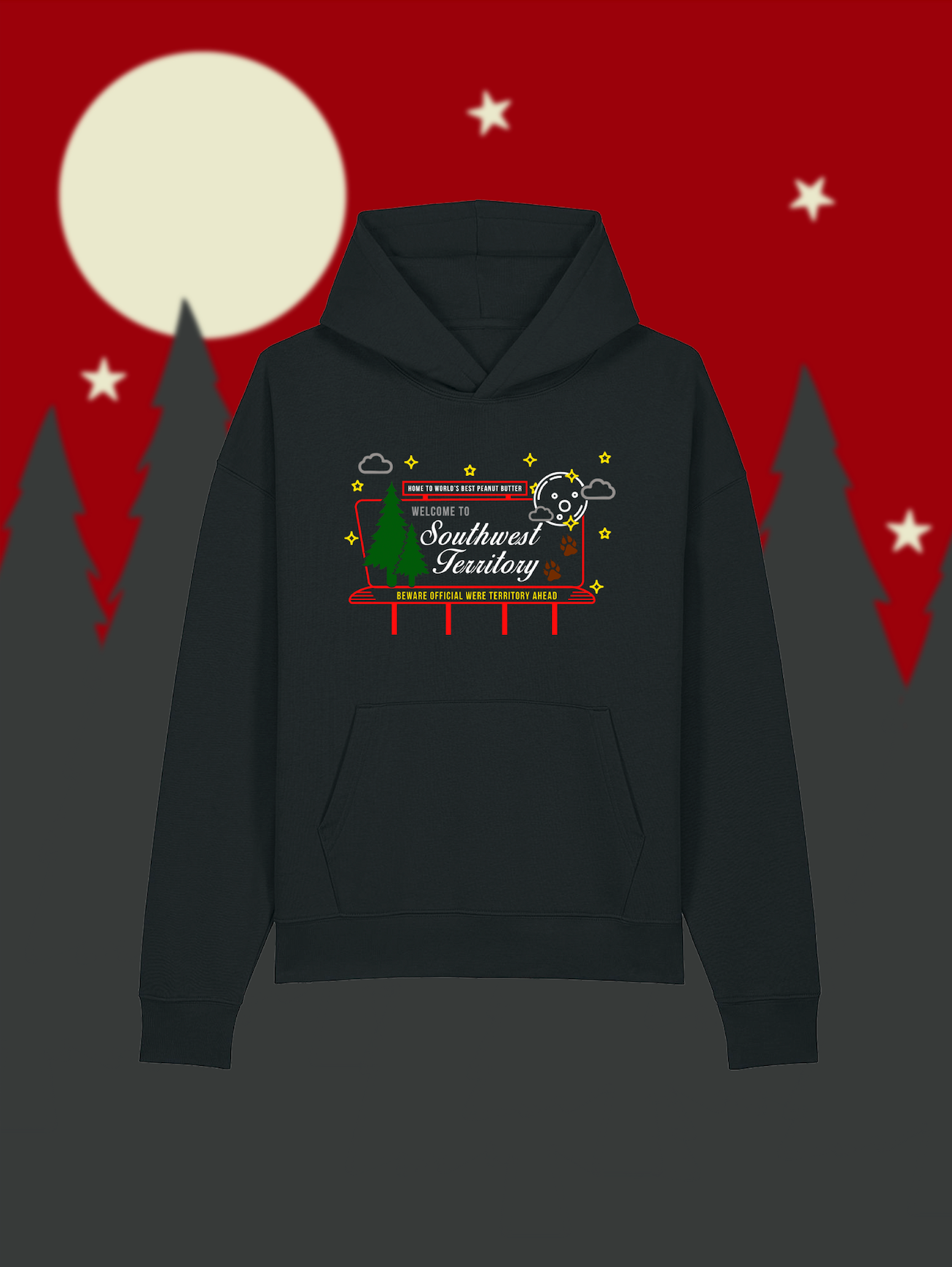 Welcome to Southwest Territory Embroidered Hoodie and T-shirt