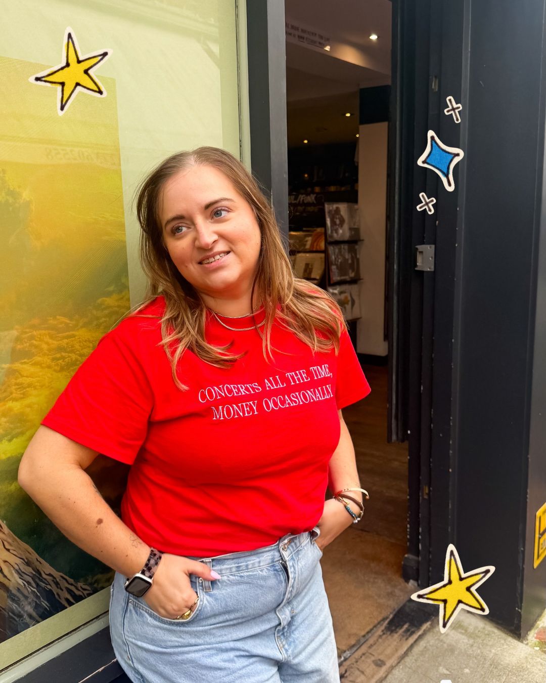 Concerts all the Time, Money Occasionally Embroidered T-shirt