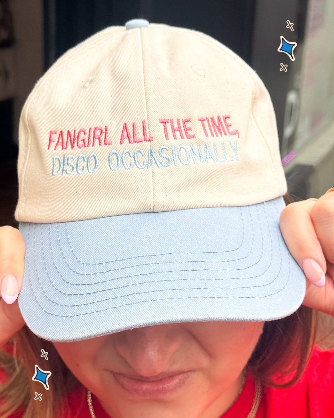 Fangirl all the Time, Disco Occasionally Embroidered Cap