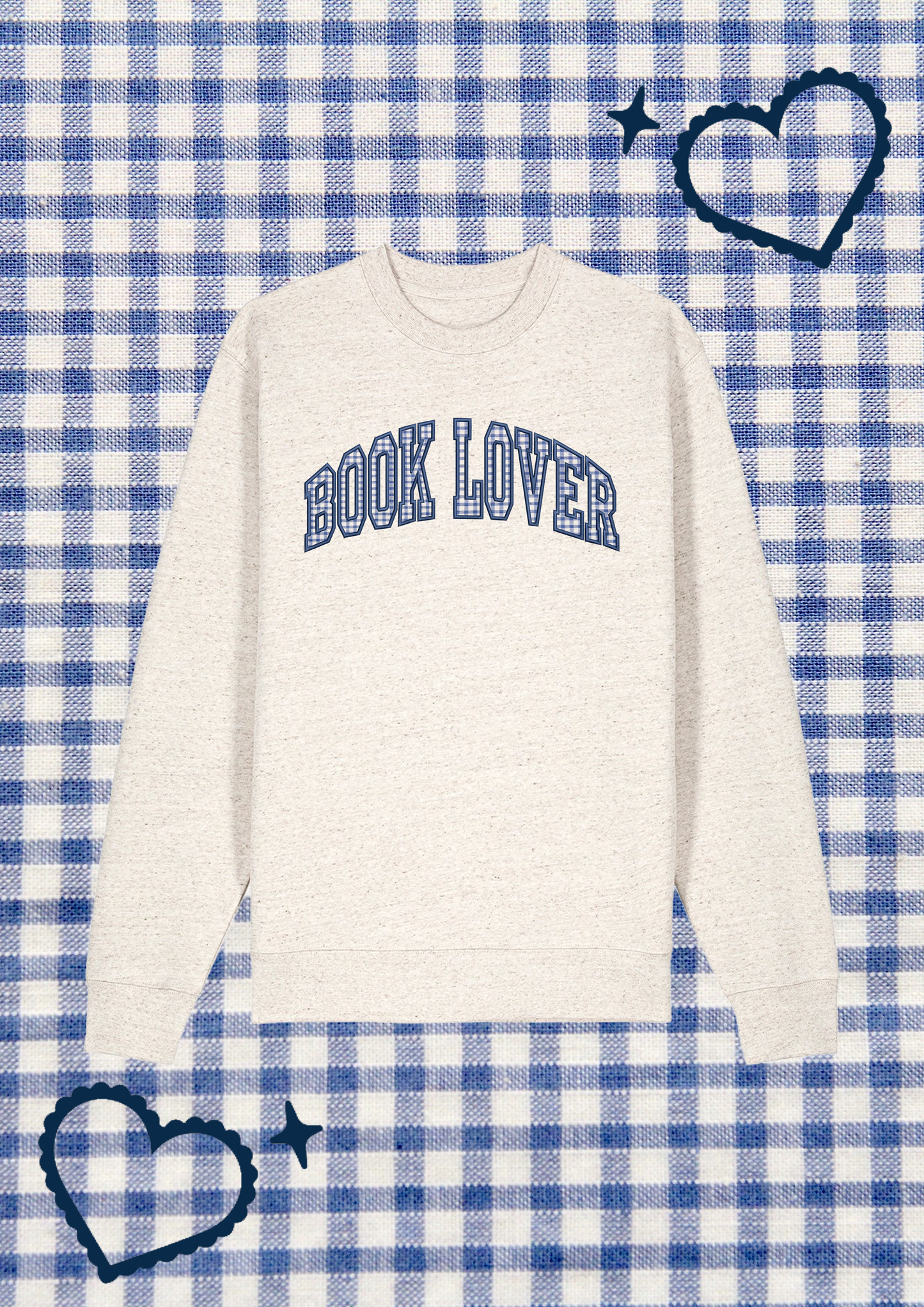 Book Lover Embroidered Sweatshirt