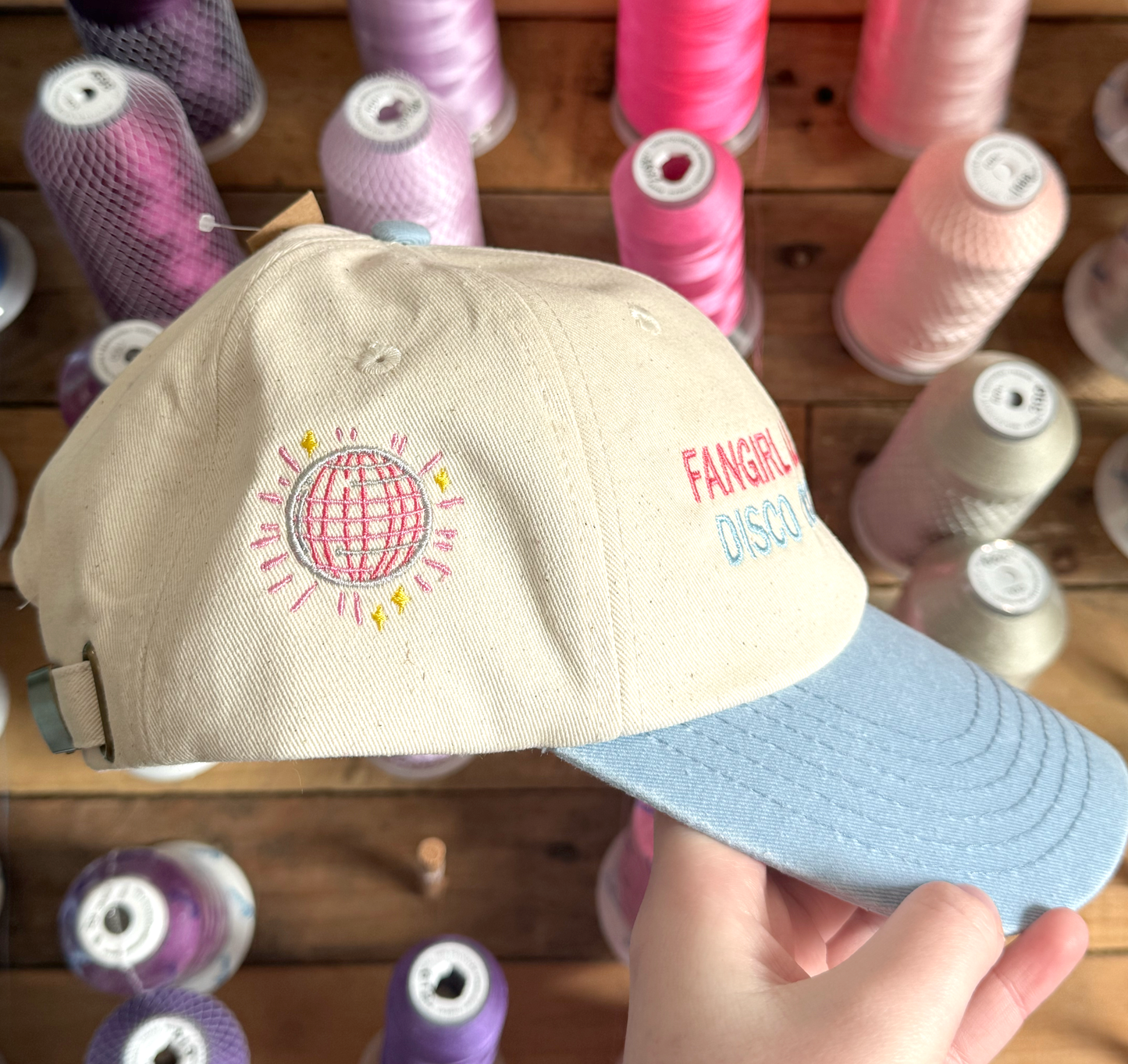 Fangirl all the Time, Disco Occasionally Embroidered Cap