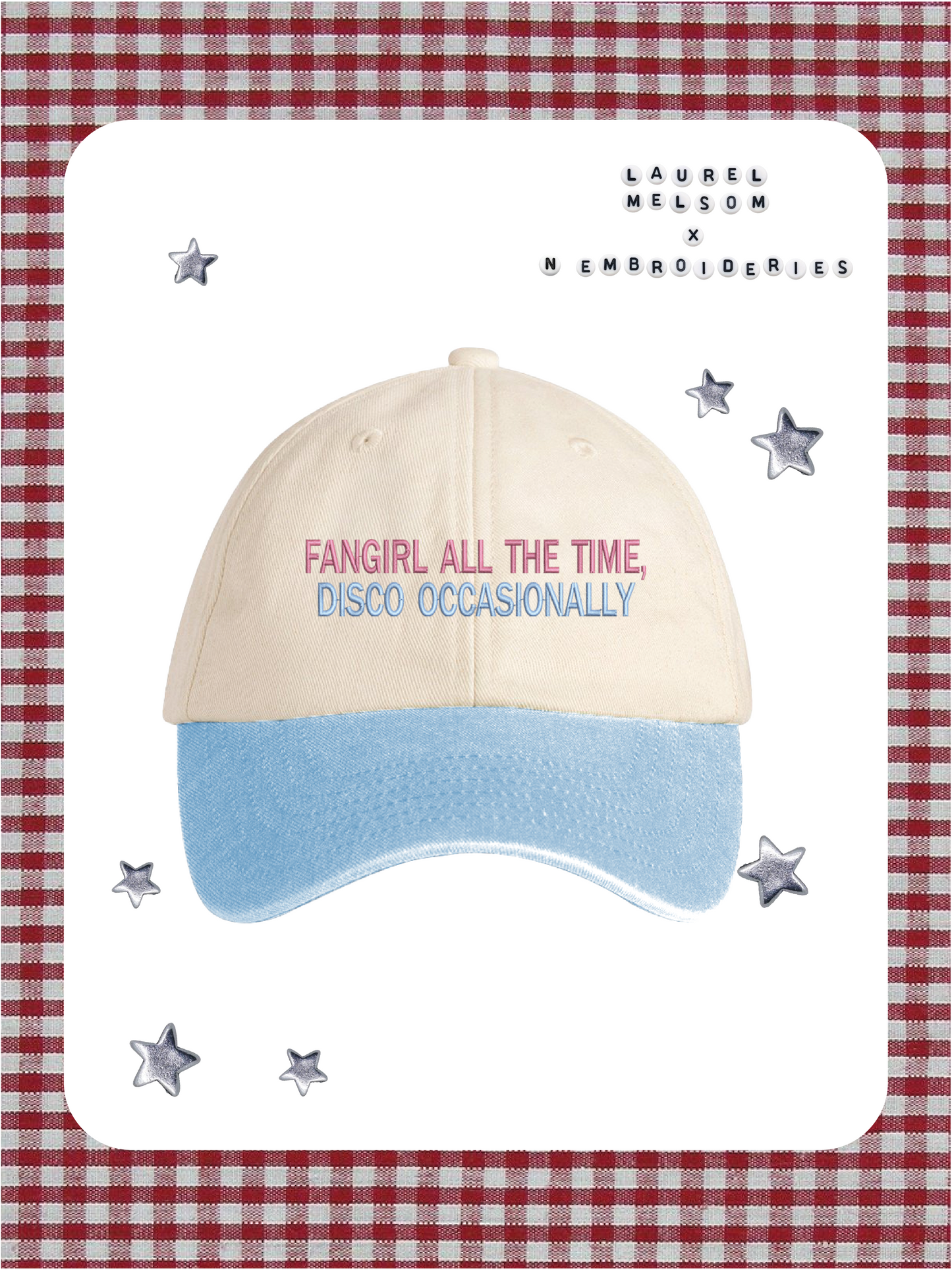 Fangirl all the Time, Disco Occasionally Embroidered Cap