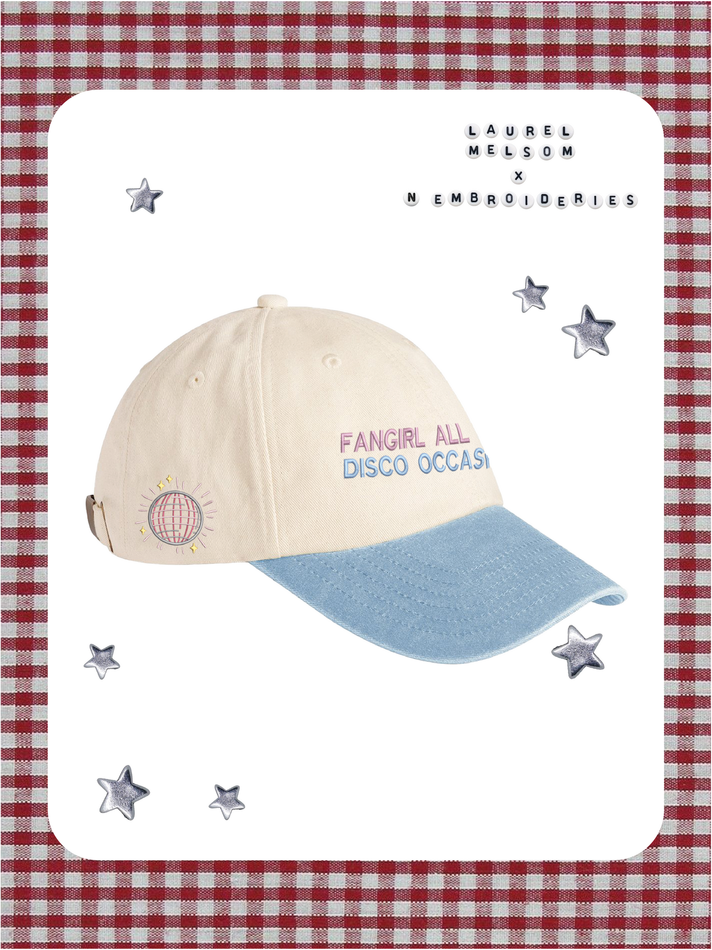 Fangirl all the Time, Disco Occasionally Embroidered Cap