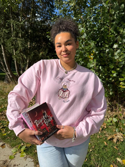 Cozy Chapters Collective Embroidered Sweatshirt