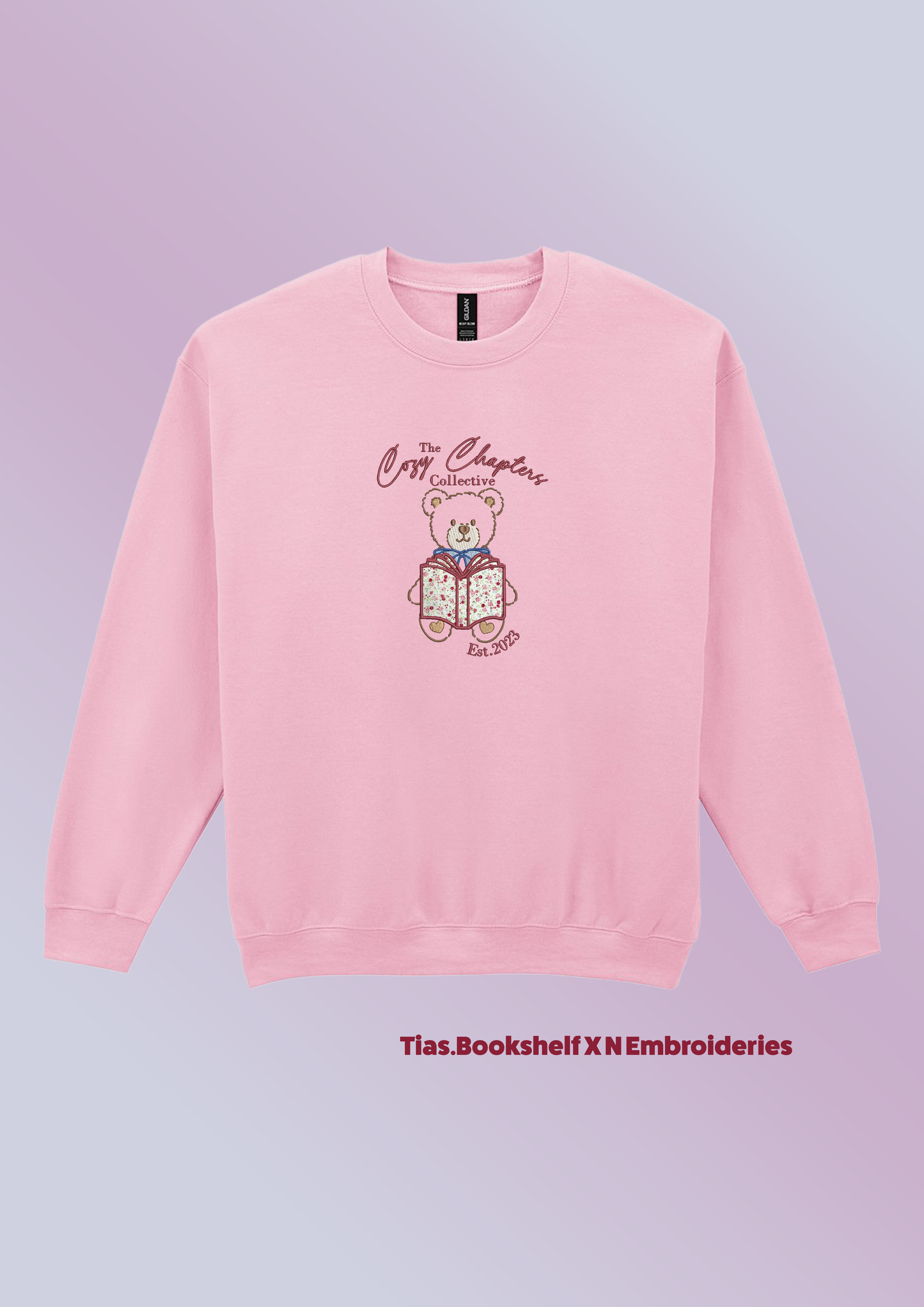 Cozy Chapters Collective Embroidered Sweatshirt