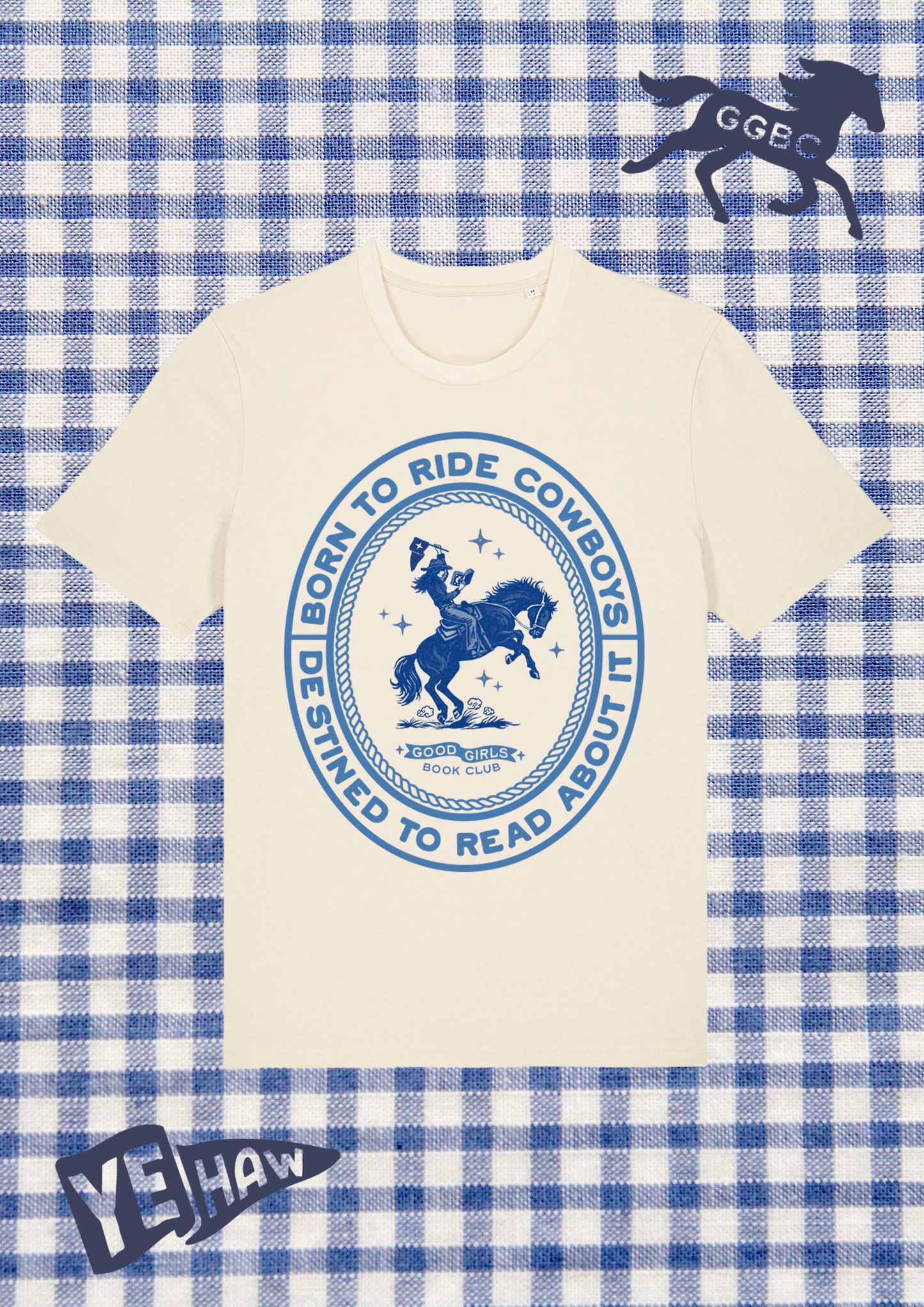 Destined to Read About It Cowboy Printed T-Shirt